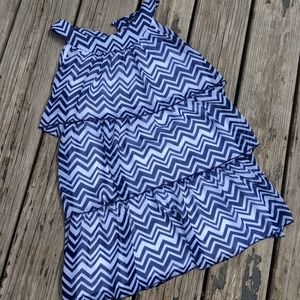 Girl's Dress Top, Stripe, 14/16